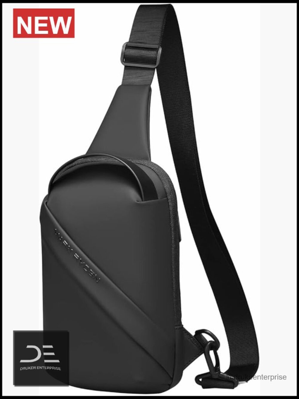 Lightweight Crossbody Sling Bag Water Resistant Nylon Travel Daypack